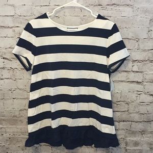 Women’s Nautical Style Top Navy/White (M)